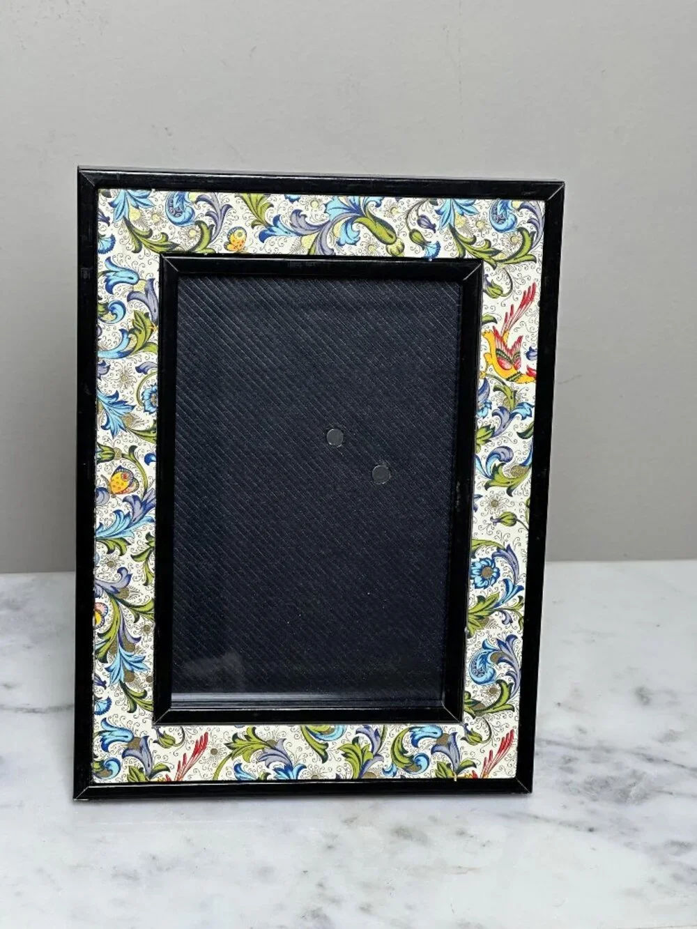 Vintage Colorful Bird Butterfly Picture Frame 6x4 | Botanical  Tabletop Photo